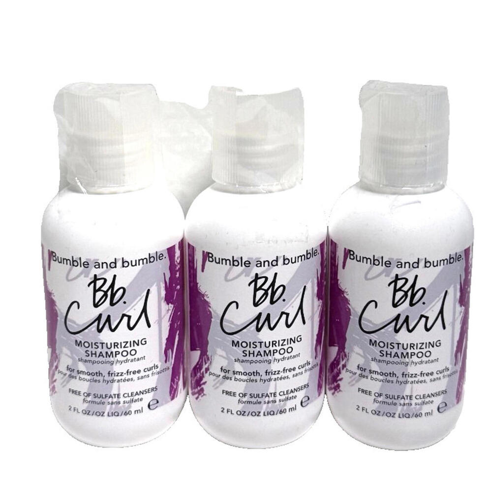 3 X Bumble & Bumble Bb Curl Moisturizing Shampoo 2oz/60ml NEW